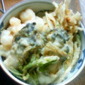 桃がいいなあ。's cooksnap of when they made ウドと帆立のかき揚げ.