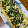 B子chan's cooksnap of when they made 栃尾の油揚げの☆海苔チーズ焼き.