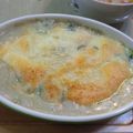 momoco's cooksnap of when they made カキとほうれん草のグラタン.