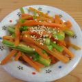 Nekozame's cooksnap of when they made ∮セロリとにんじん✰カレー✰彡きんぴら∮.