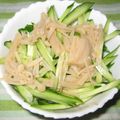 kinmaru's cooksnap of when they made 超簡単!! きゅうりのなめ茸和え.