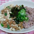 さおぴーや☆'s cooksnap of when they made 納豆＆豆腐de丼！.