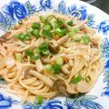 イロピリン's cooksnap of when they made きのこモリモリ♪和風とろ〜りスープパスタ.