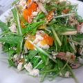 ♡Chageちゃん♡'s cooksnap of when they made 水菜＆ツナの白和えサラダ.