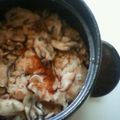 桃がいいなあ。's cooksnap of when they made 牡蠣の赤味噌あじの炊込みご飯.