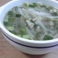 azusara's cooksnap of when they made ♪鶏ミンチde濃く旨ニラスープ♪.