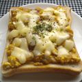 でかおちば's cooksnap of when they made お手軽★ゆで卵カレートースト.