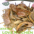 a.キノ's cooksnap of when they made ごぼうとベーコンの塩コショウ炒め♪.