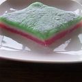 蒼龍雪's cooksnap of when they made 超簡単！レンジでういろう、菱餅仕立て☆.