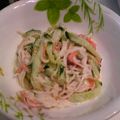 はつこたん's cooksnap of when they made きゅうりとかにかまのサラダ.