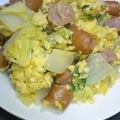 さら蒼太ママ's cooksnap of when they made 白菜とウインナーの卵炒め.