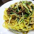まりっぺぽん's cooksnap of when they made ✿牛肉と水菜のパスタ(ステーキ風味)✿.
