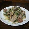 あかお128's cooksnap of when they made 空心菜と豚肉の炒め.