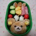 korakko's cooksnap of when they made リラックマキャラ弁！.