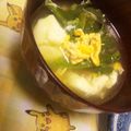 kayachi's cooksnap of when they made 春の訪れ♪菜の花のお吸い物.