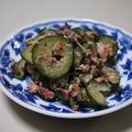 misa-king's cooksnap of when they made きゅうりもみサラダ.