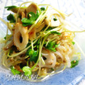 MAMAJA's cooksnap of when they made 貝割れとちくわのザーサイ中華和え.