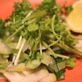 rakuen's cooksnap of when they made 柚子と香菜の根菜香りサラダ.