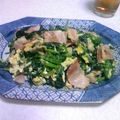 理梨衣★'s cooksnap of when they made ほうれん草＆ベーコンの卵炒め.