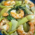 マリ153's cooksnap of when they made えびとチンゲン菜のオイスターソース炒め.