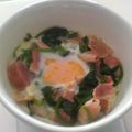 hayata's cooksnap of when they made ほうれん草とベーコンのココット.