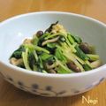 矢切のねぎちゃん's cooksnap of when they made 常備菜あと1品に✩小松菜と大根の油揚げ煮.