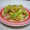 poilane's cooksnap of when they made キャベツとベーコンのたまご炒め.