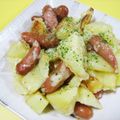 ぽろん５２６'s cooksnap of when they made ポテトとウインナーのチーズ炒め.