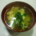 新妻あや's cooksnap of when they made ＊簡単＊三つ葉のかき玉汁＊.
