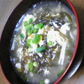 みみり３４'s cooksnap of when they made ふんわりとき卵の「カニカマ・えのき・ふのりのお吸い物」.