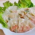 あんみつ☆'s cooksnap of when they made 海老と蓮根の甘辛水餃子★.