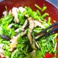 ごーごーゆきんこ's cooksnap of when they made 壬生菜と焼きシイタケの和えもの.
