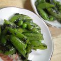 あひるの娘's cooksnap of when they made スナップエンドウの胡麻和え.