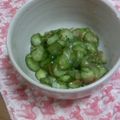 kuishinboF's cooksnap of when they made きゅうりの梅和え（チリメンジャコ入り）.