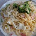 GoGoさとみん's cooksnap of when they made 超簡単！牛乳で絶品クリームパスタ♪.