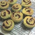 ピンポンパールン's cooksnap of when they made ふわっふわ♪秋を感じる抹茶あずきロール.