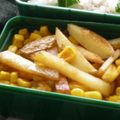 marimorin's cooksnap of when they made *ポテトとコーンのあまから醤油バター炒め*.