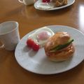 たかっきい's cooksnap of when they made ぶーにゃん屋❤。。面倒なプレーンベーグル.