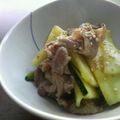 eterno's cooksnap of when they made ★ズッキーニと豚肉でとんかつソース炒め★.