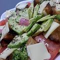 にゃん子っち's cooksnap of when they made フランスパン＆チーズのっけサラダ.