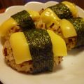 ☆なおみんみ☆'s cooksnap of when they made ■肉むすびのとろ～りチーズのせ■.