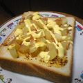いかりんGOO's cooksnap of when they made はちみつマスタード☆りんごトースト.