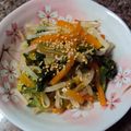 ikki555's cooksnap of when they made 我が家の３色ナムル☆.