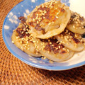 milestone★'s cooksnap of when they made ☆Wれんこんのもちもち焼き　照り焼き味☆.