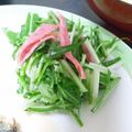もるみん's cooksnap of when they made 水菜ハムコーンのめんつゆマヨサラダ.