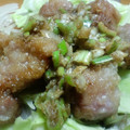 ダビデ's cooksnap of when they made 豚肉の竜田揚げねぎソース.