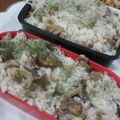 miyuki12's cooksnap of when they made 栗と茸の炊き込みピラフ♫♬.