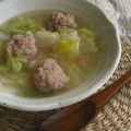 Drako's cooksnap of when they made 白菜と肉団子の中華スープ.
