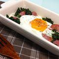 ＊とみこ＊'s cooksnap of when they made 朝ごはん☆とろ～り玉子ほうれん草ココット.