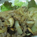 cubi's cooksnap of when they made タマネギと豚肉とシイタケの炒め.